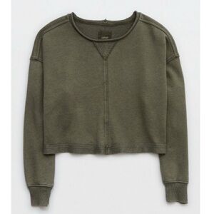 Aerie beach party cropped crewneck